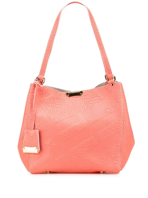 Burberry Pre-Owned 2000-2017 Small Embossed Grain Check Canterbury tote bag