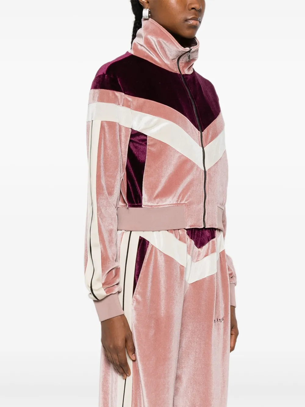 Palm Angels Trainingsjack met colourblocking Roze