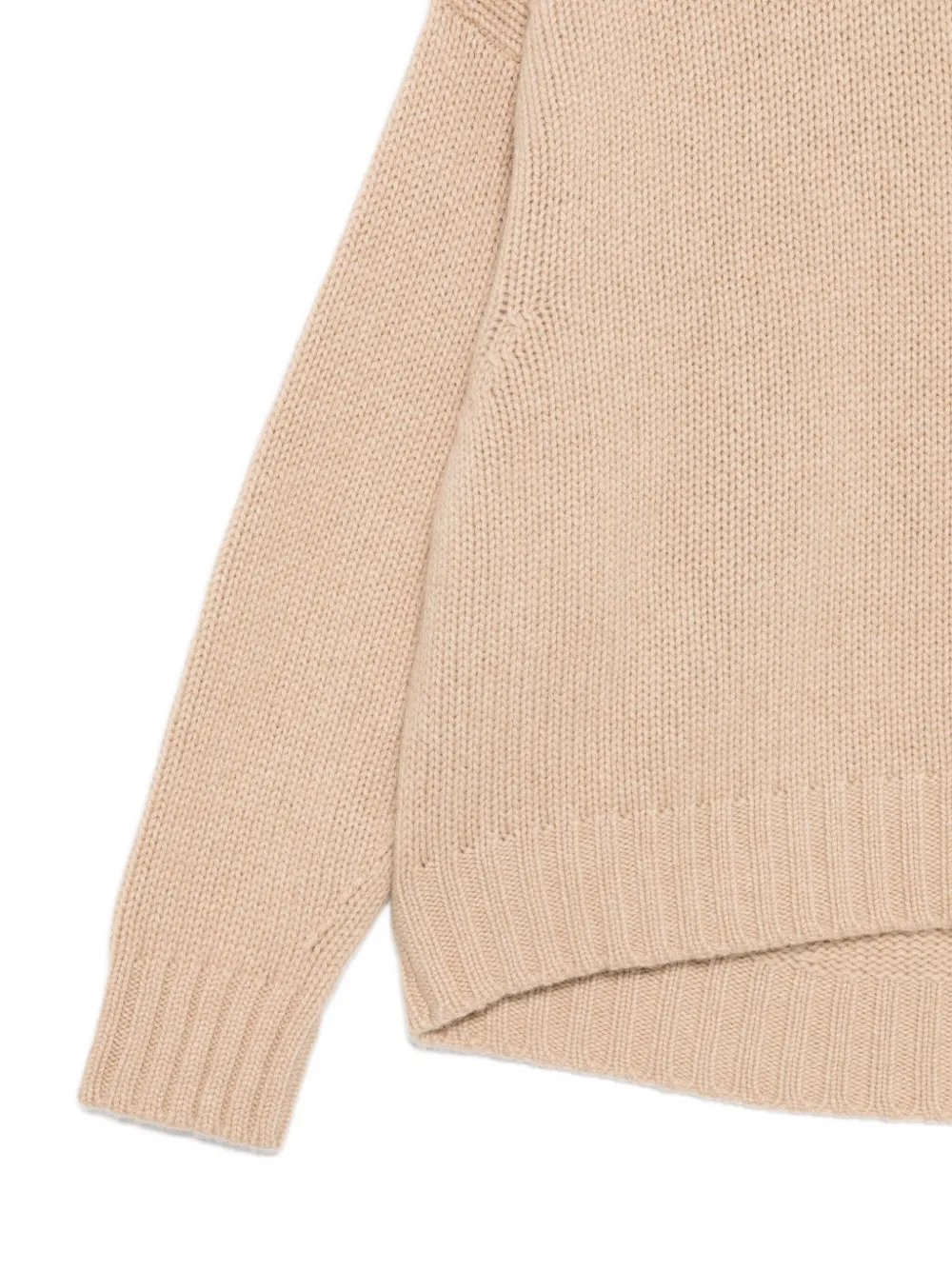 Bruno Manetti Gerippter Pullover In Nude