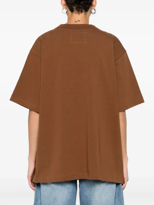 Sacai ロゴ Tシャツ | ブラウン | FARFETCH JP
