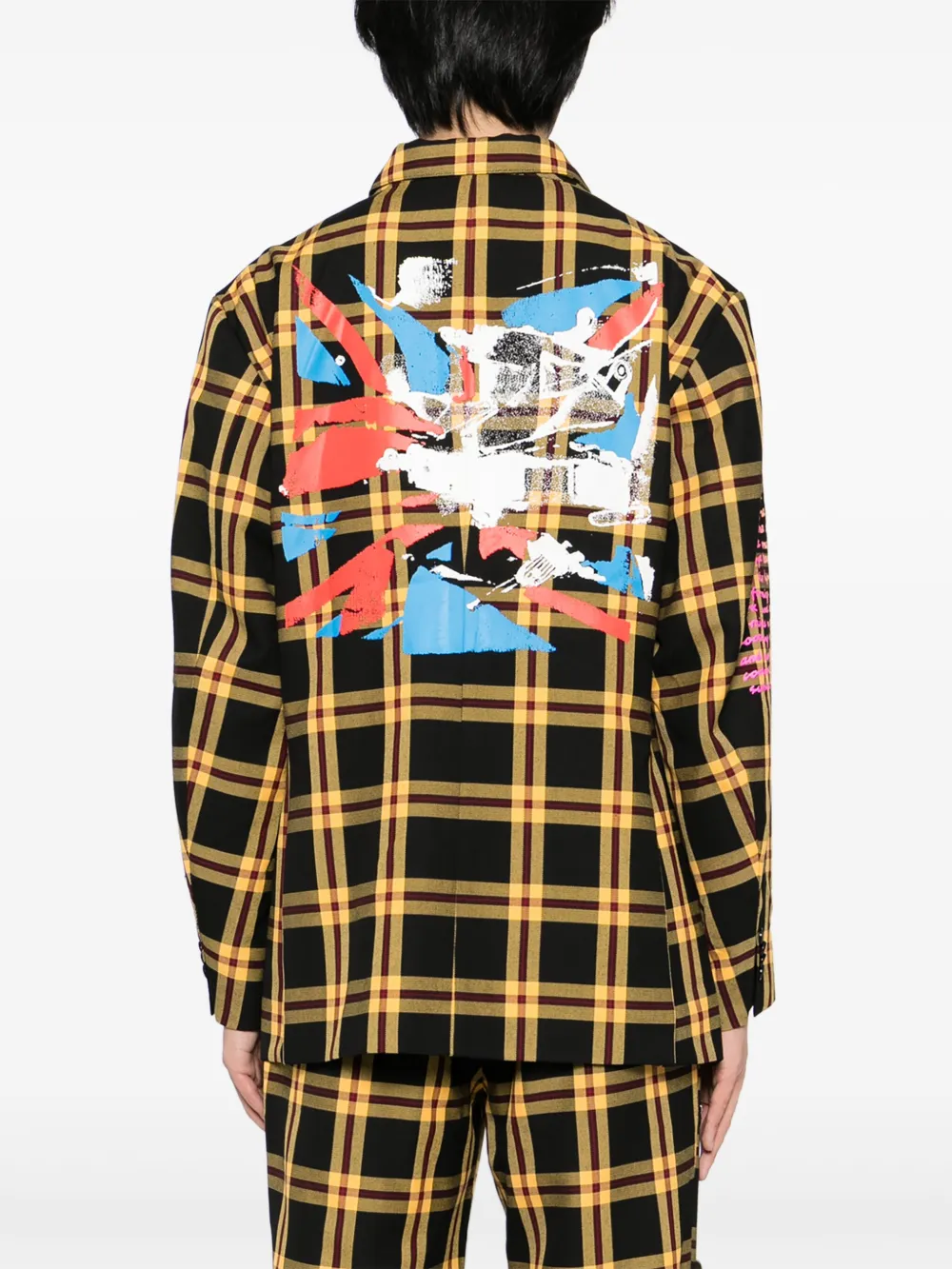 Kidill Checked-print Double Breasted Blazer In Multi