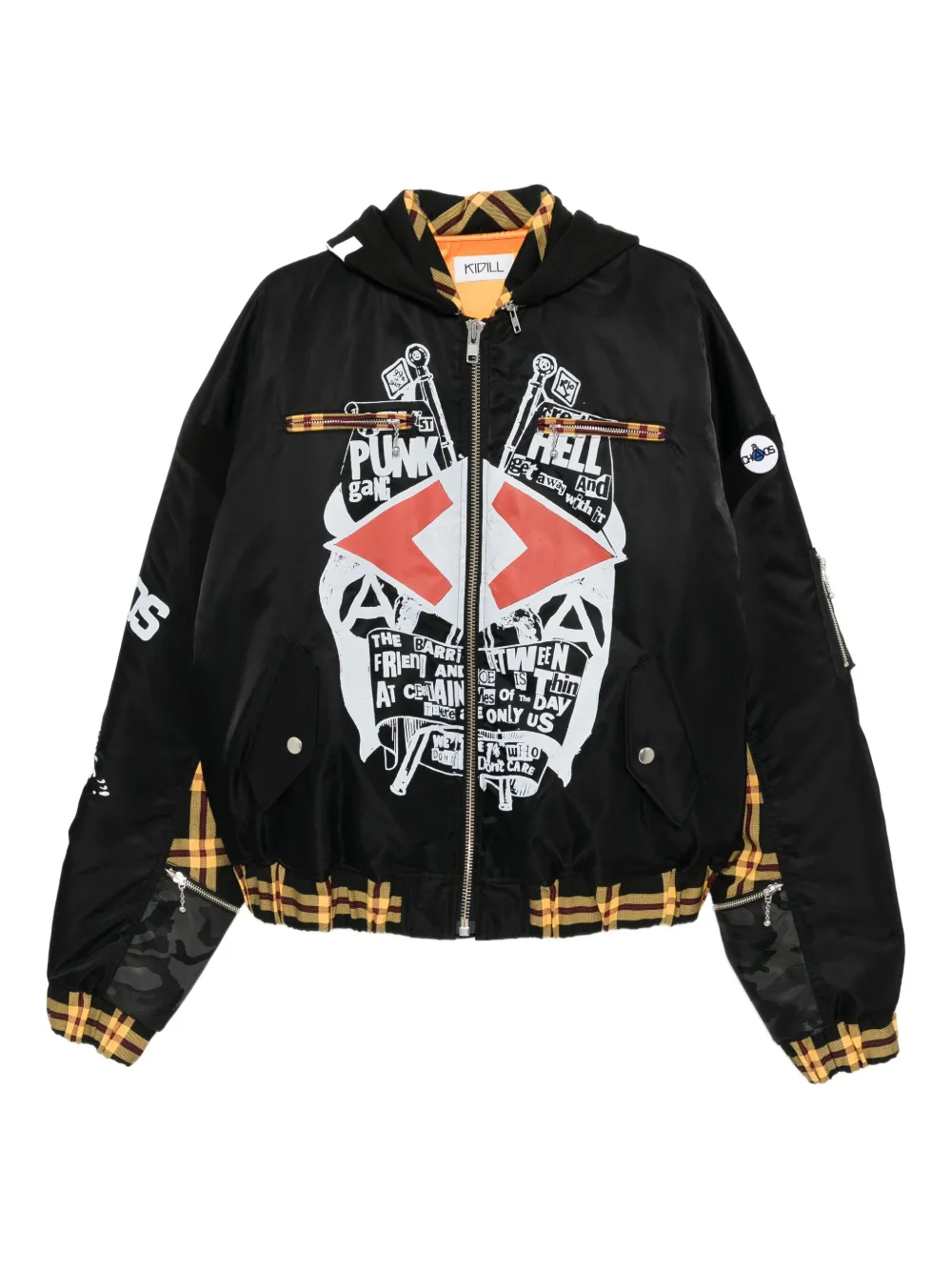 Kidill x A Store Robot Seditionaries MA-1 bomber jacket | Black | Image 1
