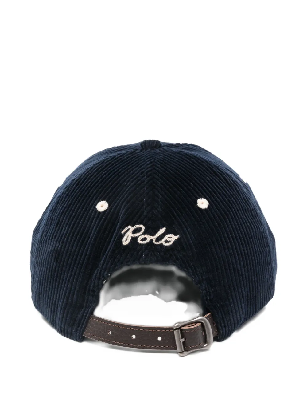 Polo Ralph Lauren corduroy logo cap - Blauw