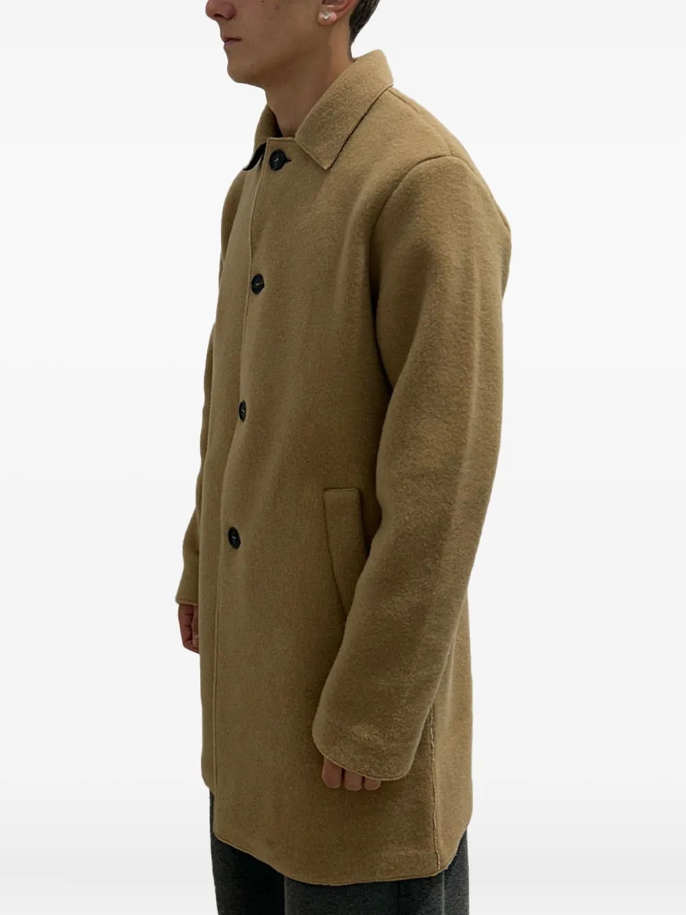 RAYNE 1896 buttoned wool coat | Single Breasted Coats | Image 2