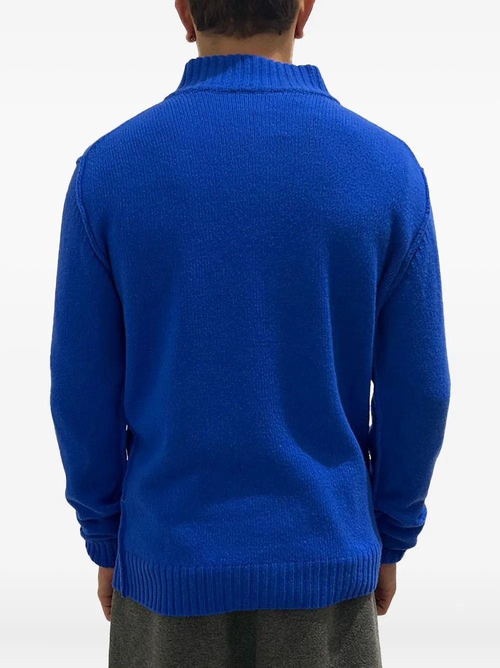 Rayne 1896 Zip-neck Sweater In Blue