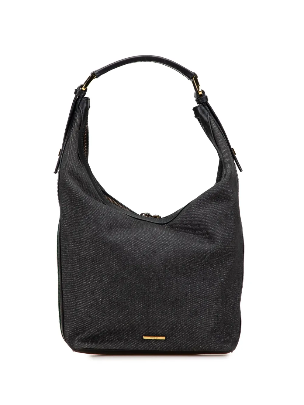 Gucci Pre-Owned 2000-2015 Denim Web shoulder bag | Black | Image 1