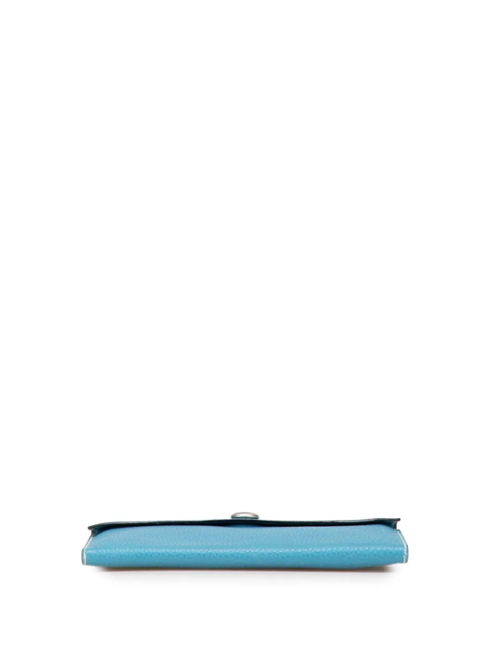 Pre-owned Hermes 2003 Togo Rio Clutch Bag In Blue