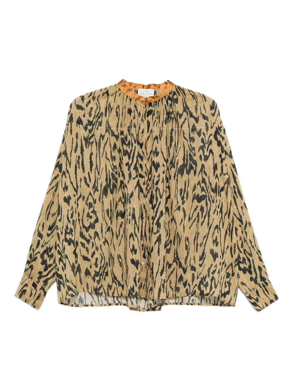 Forte Forte Animal-print Shirt In Brown