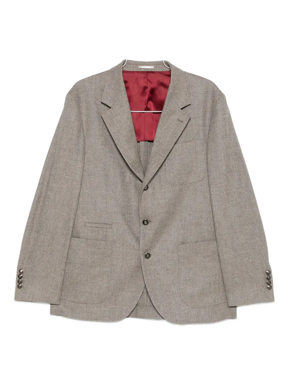 Brunello Cucinelli single-breasted blazer | Grey | Image 1