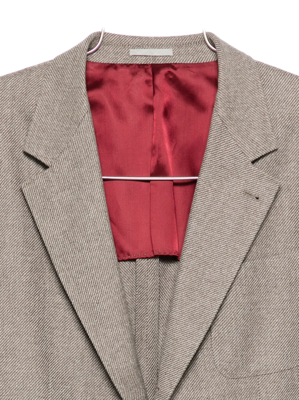 Brunello Cucinelli Single-breasted Blazer In Gray