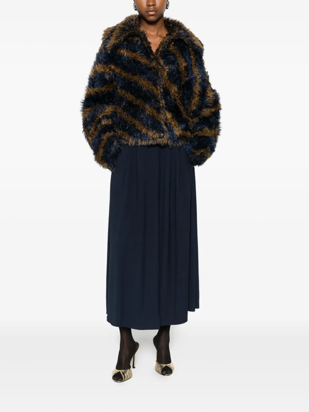 Forte Forte Pleated My Skirt In Blue