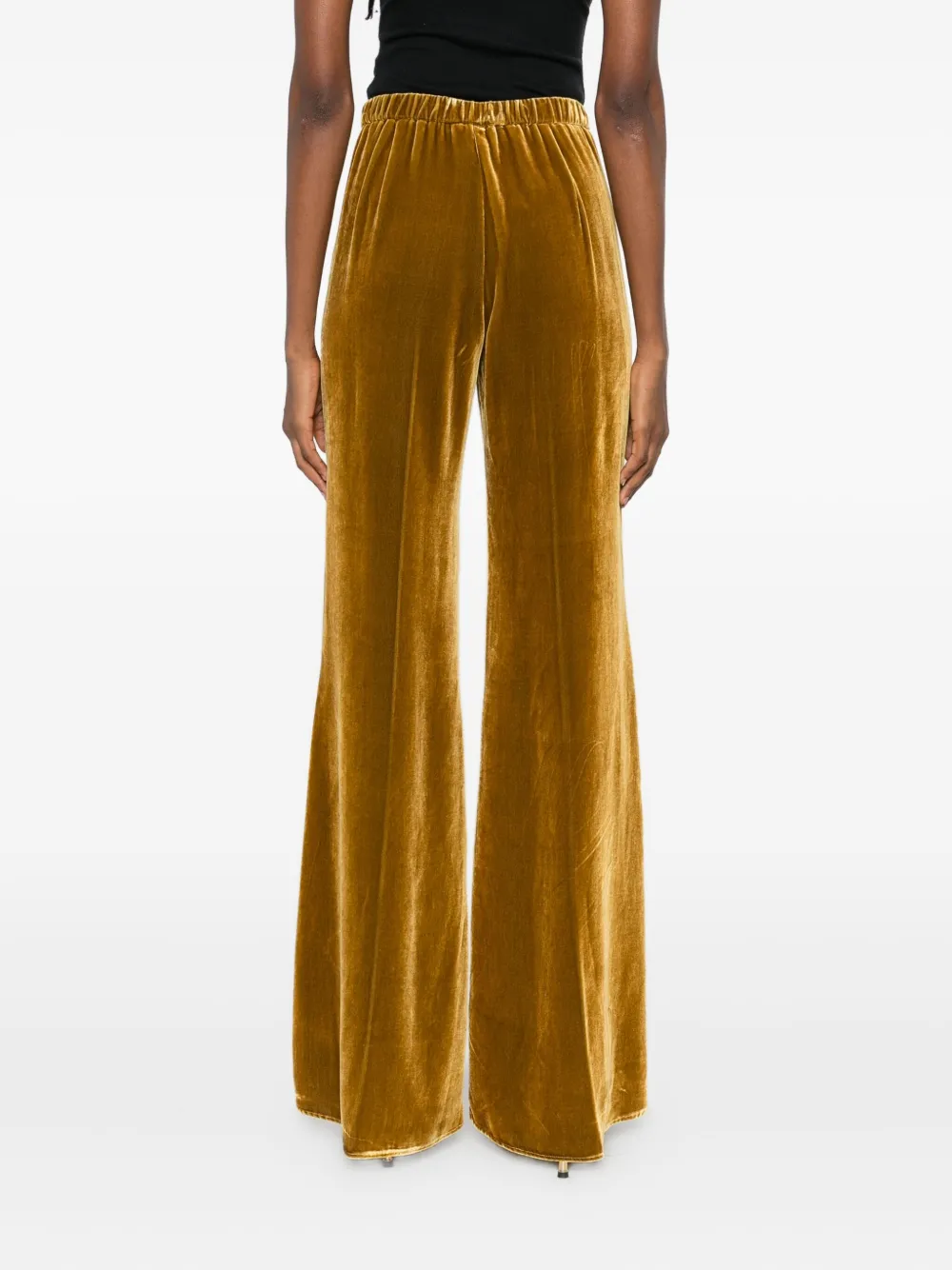 Forte Forte Pleated Velvet Pants In Brown