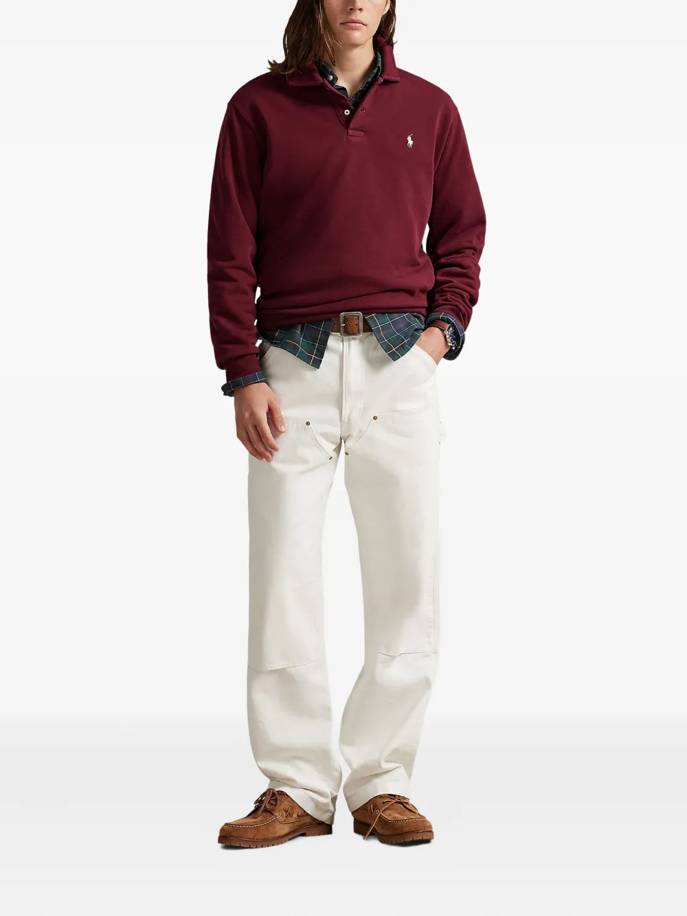 Polo Ralph Lauren Poloshirt met lange mouwen - Rood