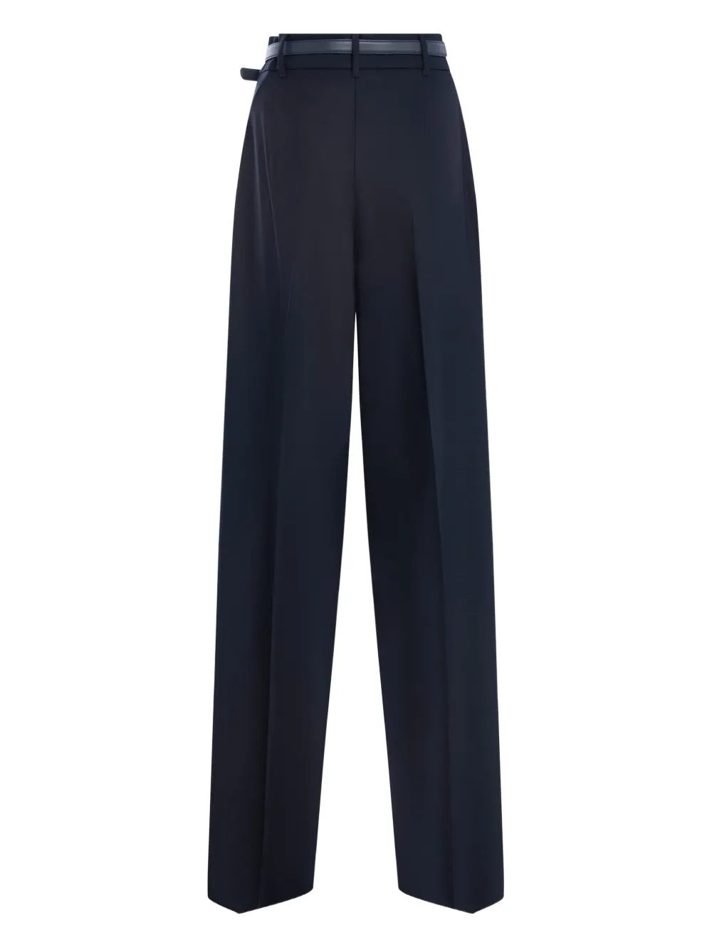 Max Mara belted trousers - Blauw