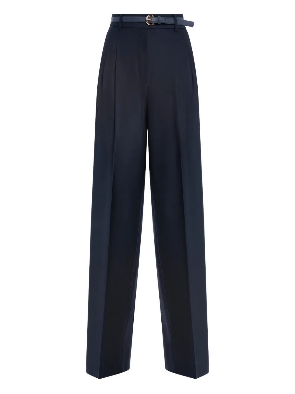 Max Mara Studio Entrata Belted Pleated Trousers In Multi