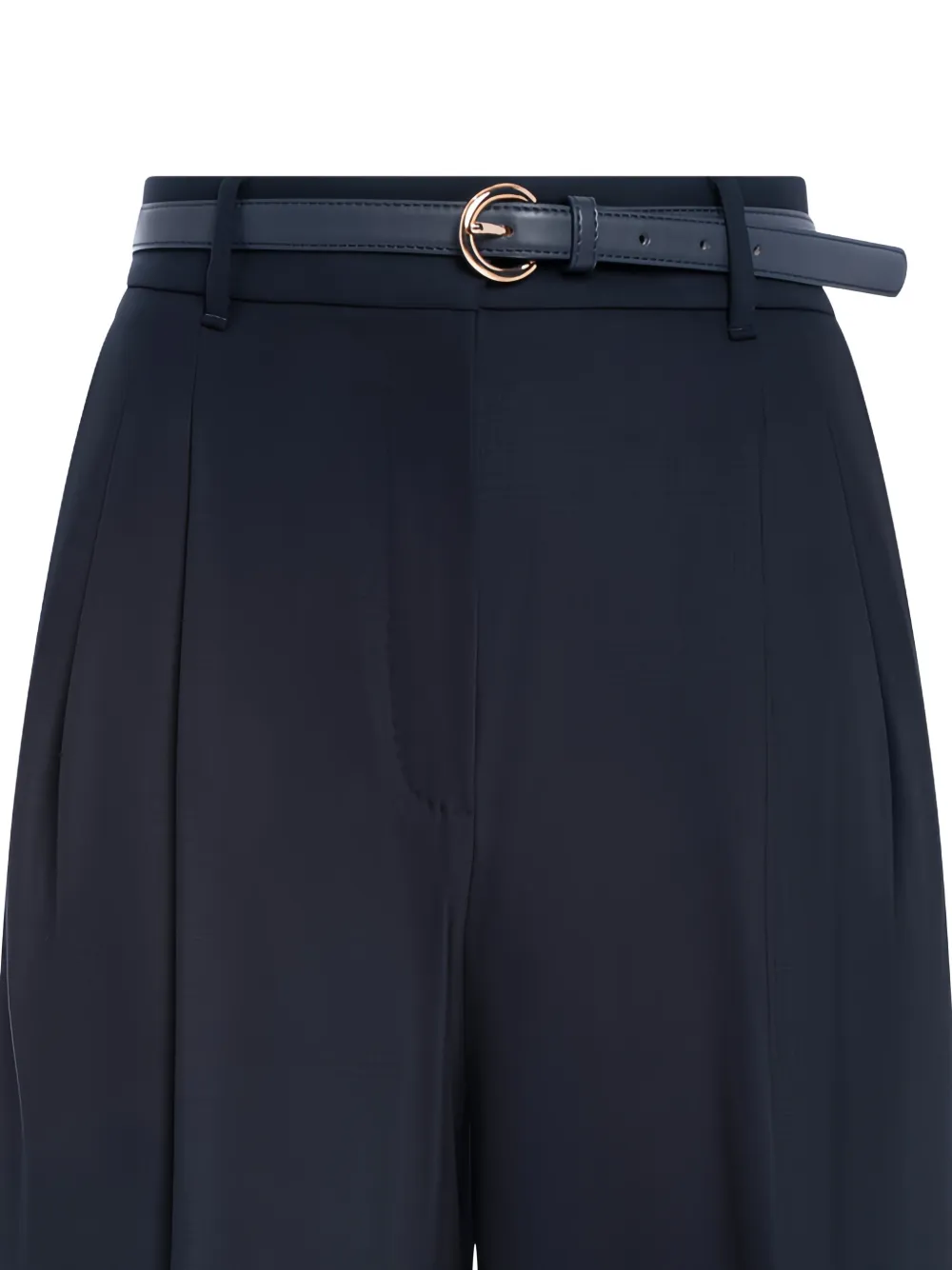 Max Mara belted trousers Blauw