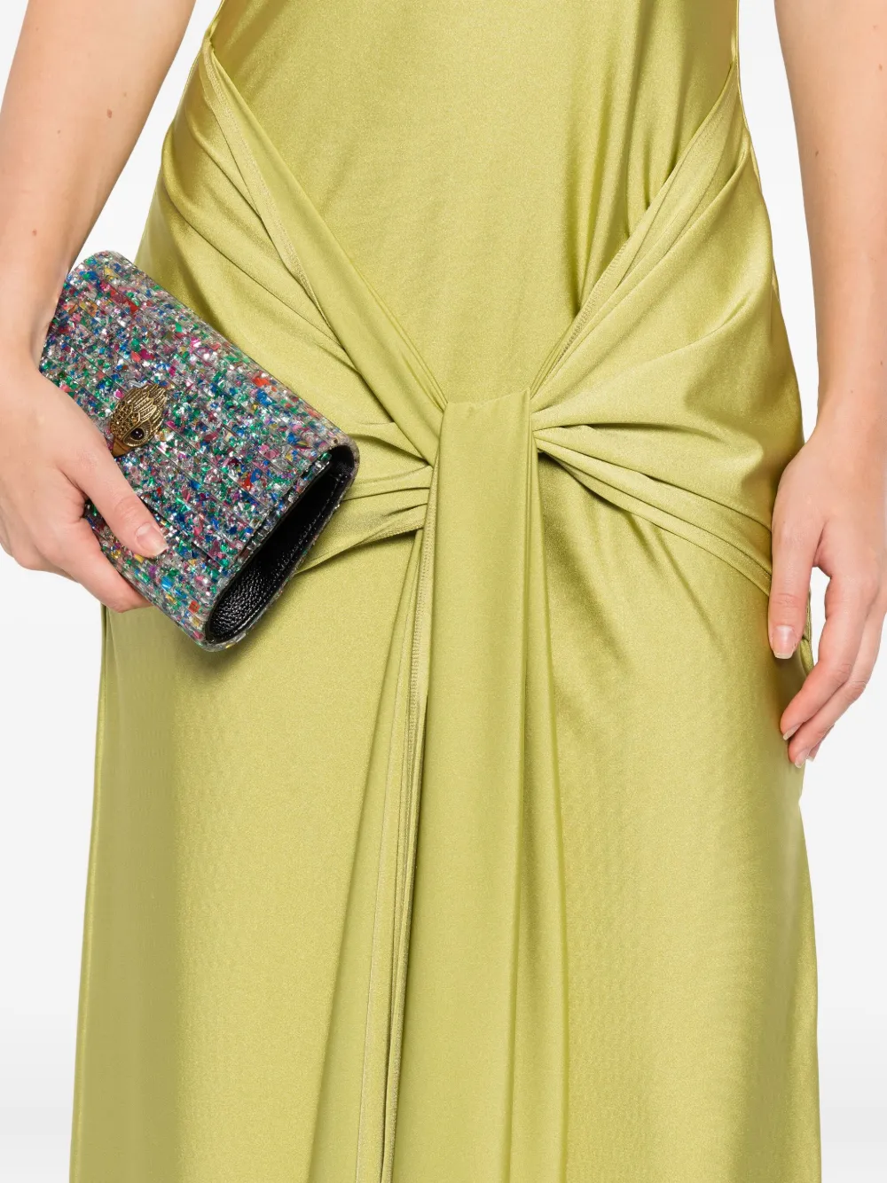 Danamé Maxi-jurk met halternek Groen