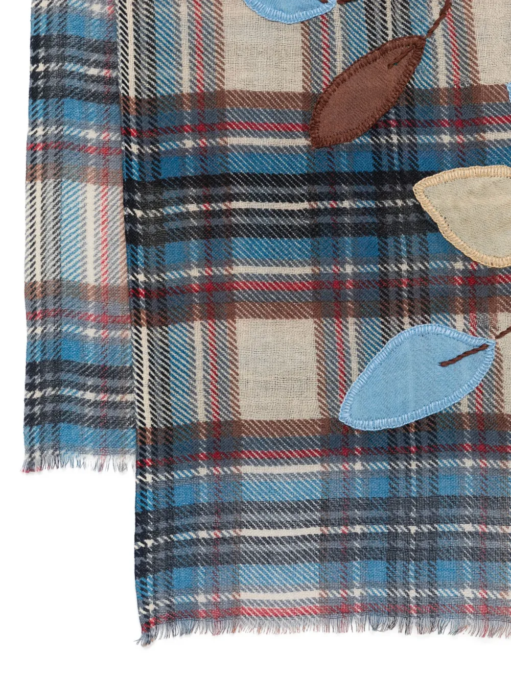 Sgombero Cantine Tartan Check Orione Scarf In Blue