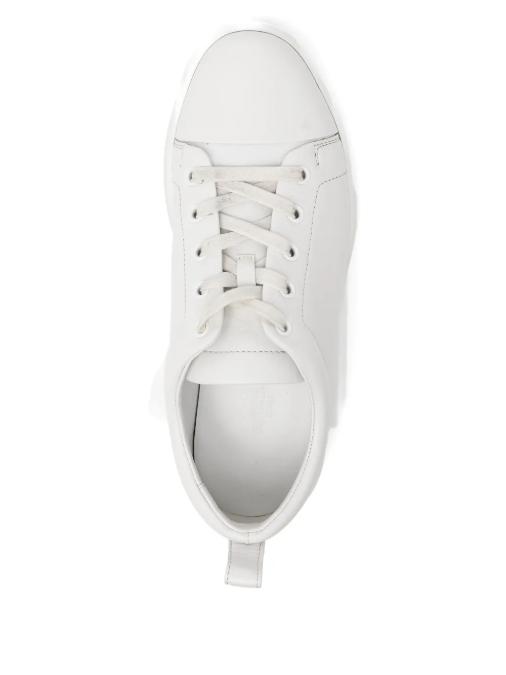 Pre-owned Hermes Happy Sneakers In White