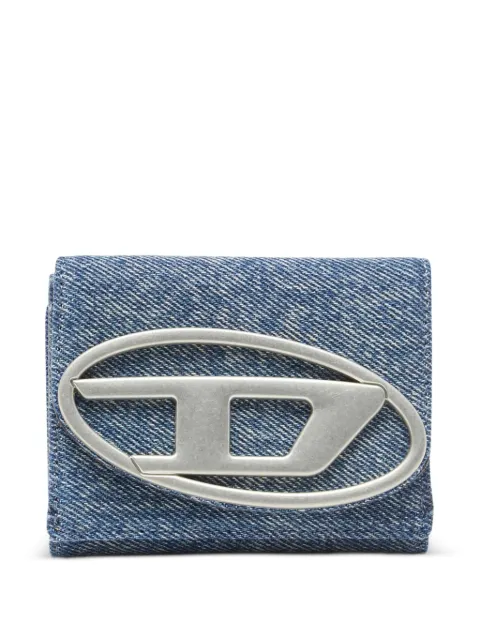 Diesel logo-plaque wallet