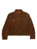 Goodies Sportive leather shirt jacket - Brown