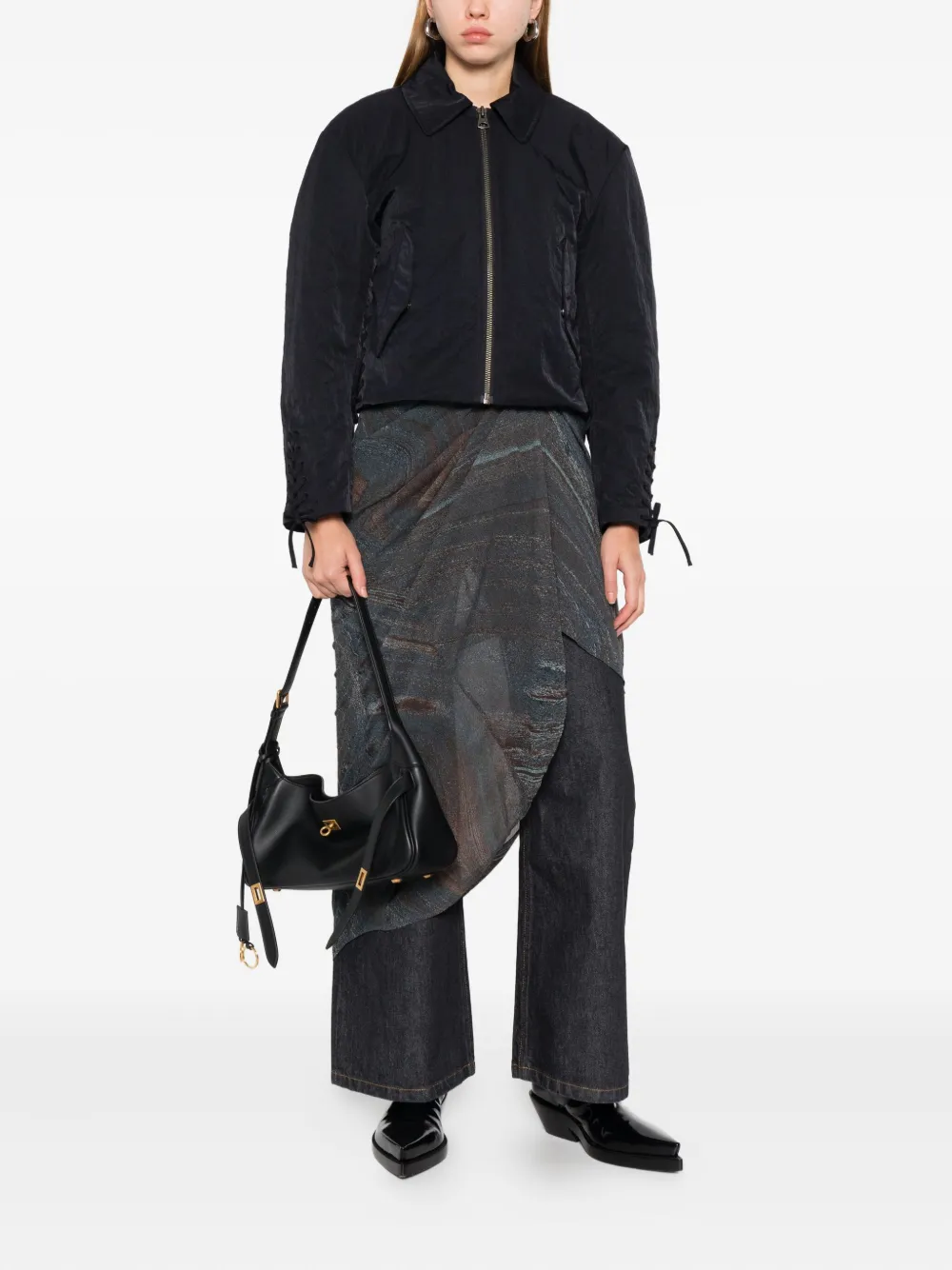 Hope Rider Zip-up Jacket In Black