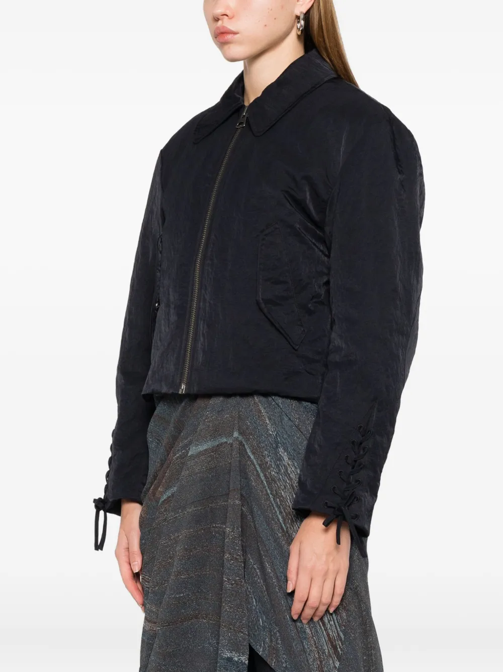 Hope Rider Zip-up Jacket In Black