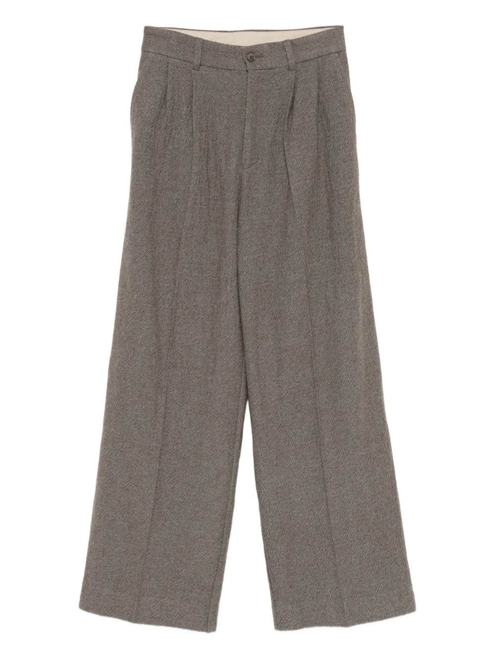 Hope Pleat-detailing Trousers In Gray