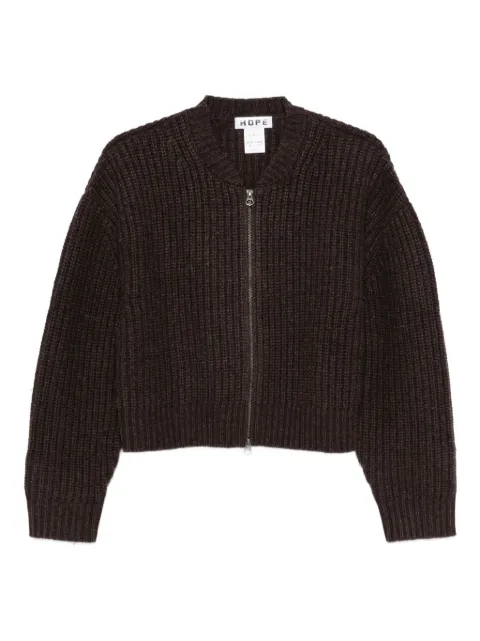 Hope zip-fastening cardigan