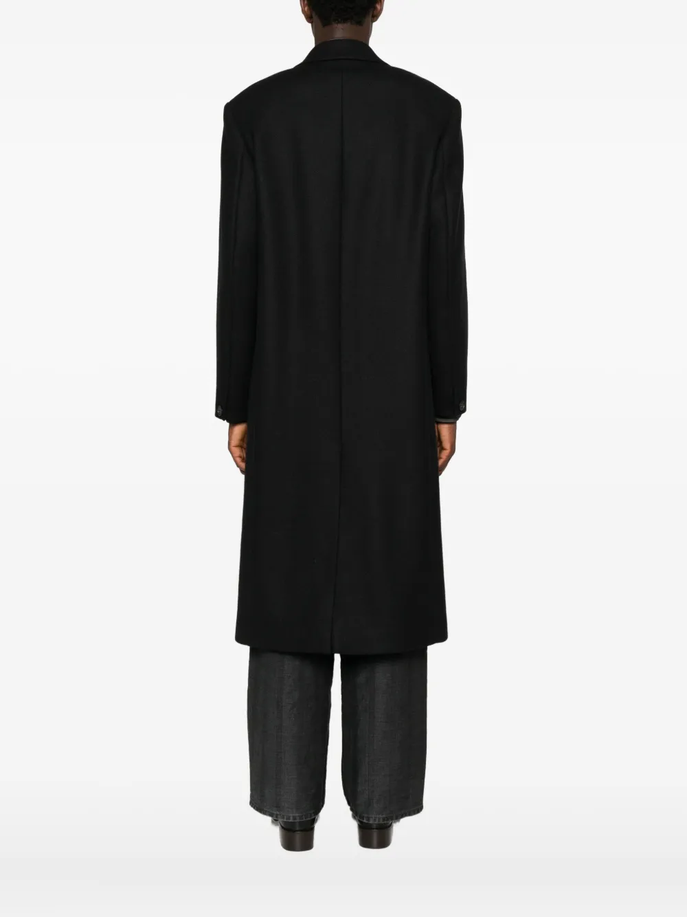 Hope For Men Time Double-breasted Coat In Black