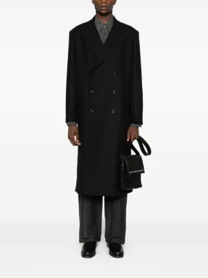 BOGLIOLI ダブルチェスターコート　イタリア製　ロゴボタン BOGLIOLI ダブルチェスターコート イタリア製 ロゴボタン - メルカリ