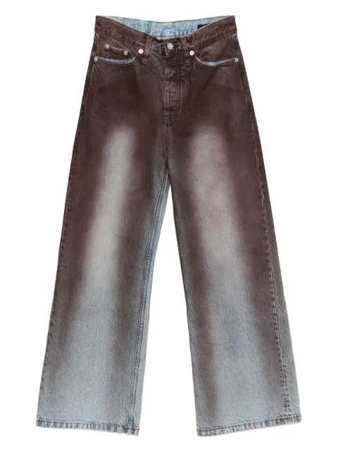 Hope faded-finish wide-leg jeans