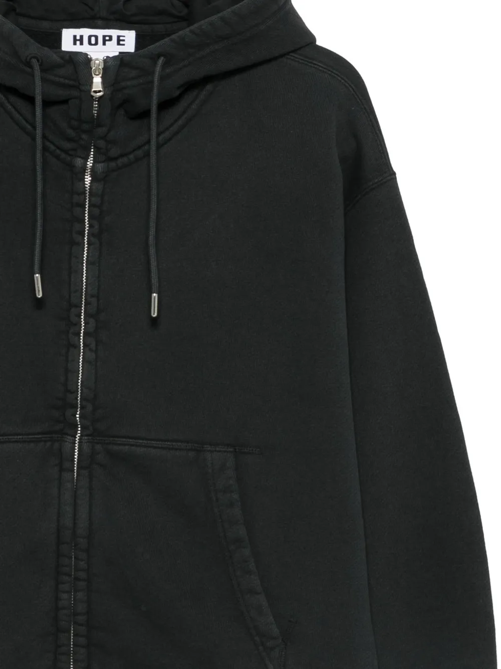 Hope For Men Zip-up Hoodie In Black