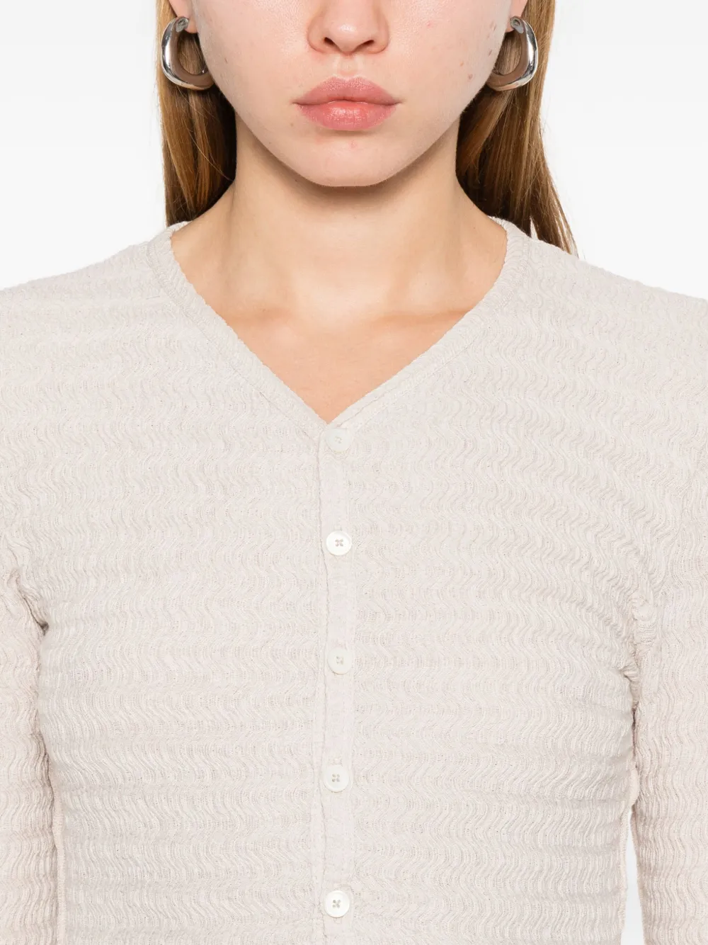 Hope V-neck Cardigan In Neutral