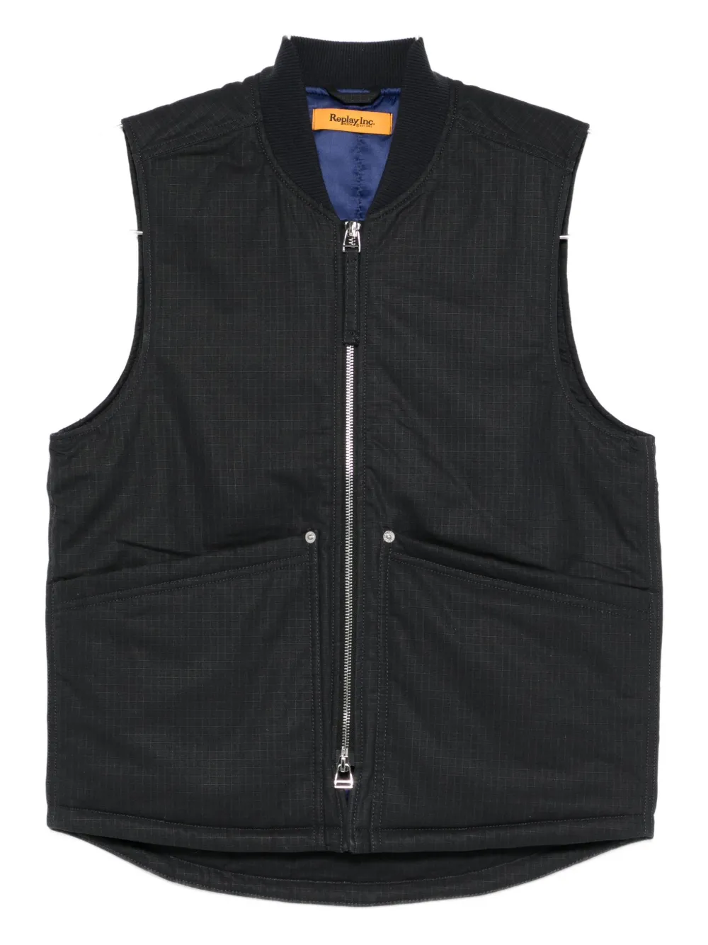 Replay Zip-fastening Gilet In Black