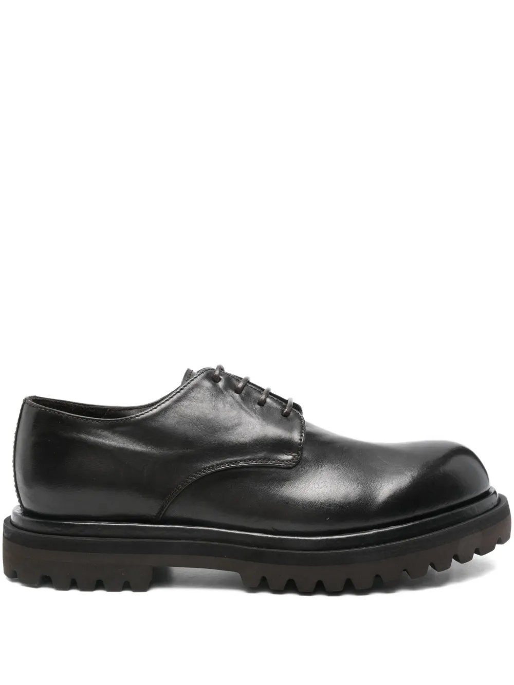 Officine Creative Leren derby schoenen Zwart