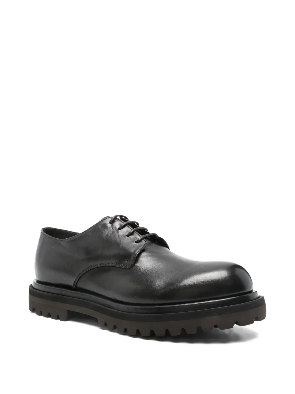 Officine Creative Leren derby schoenen Zwart