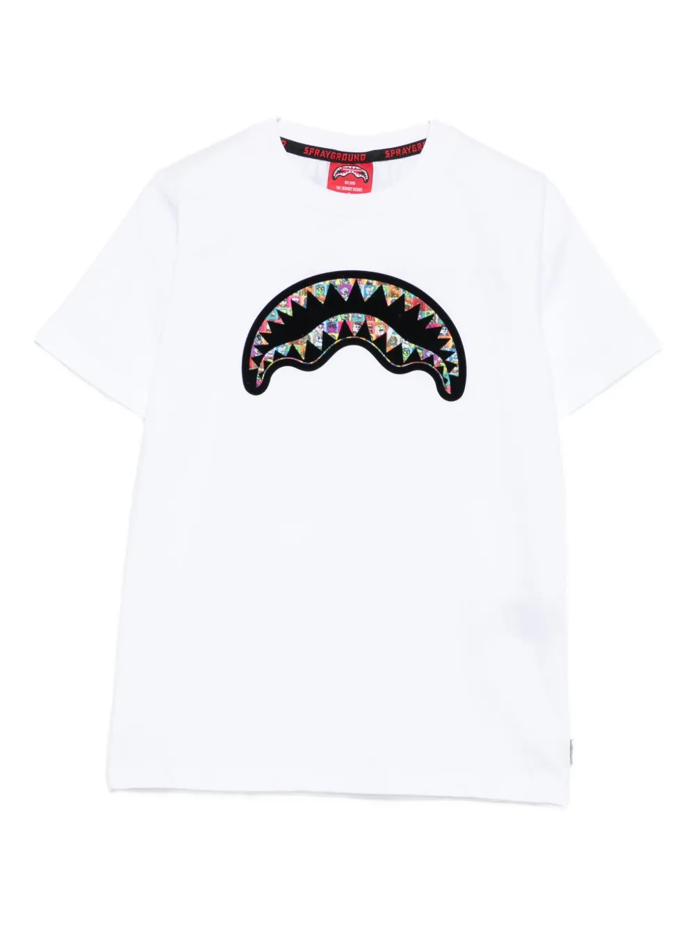 Sprayground Kid Kids' Appliqué-detail T-shirt In White