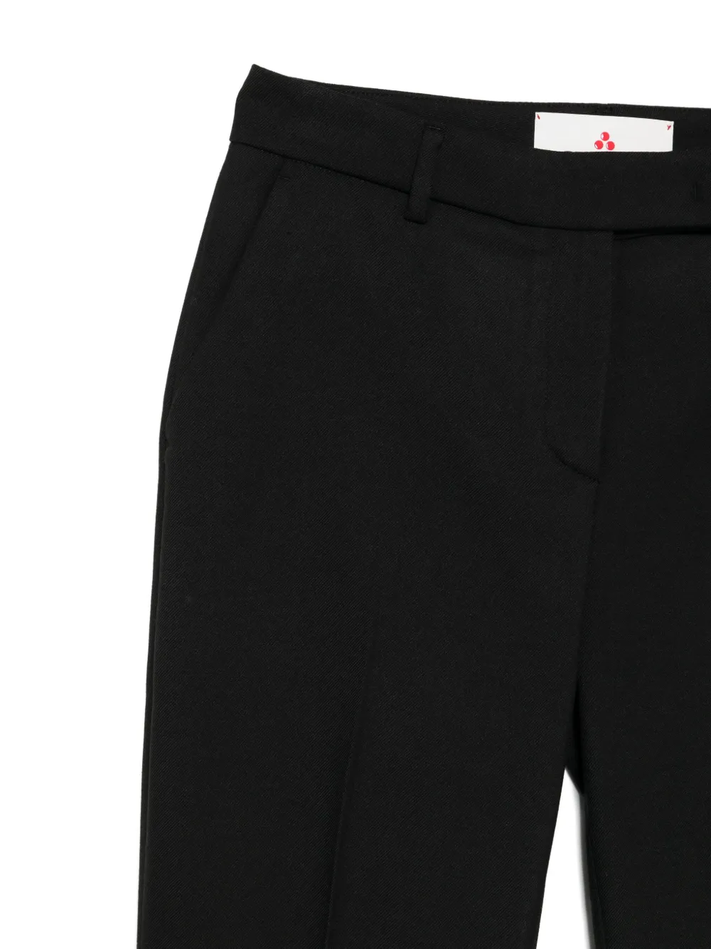 Peuterey Straight-leg Tailored Pants With Mid-rise Waist In Black