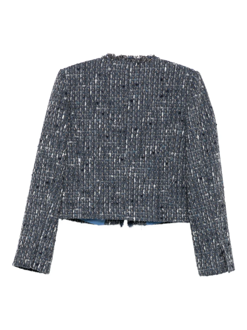 Liu •jo Cropped Casual Jacket In Multi