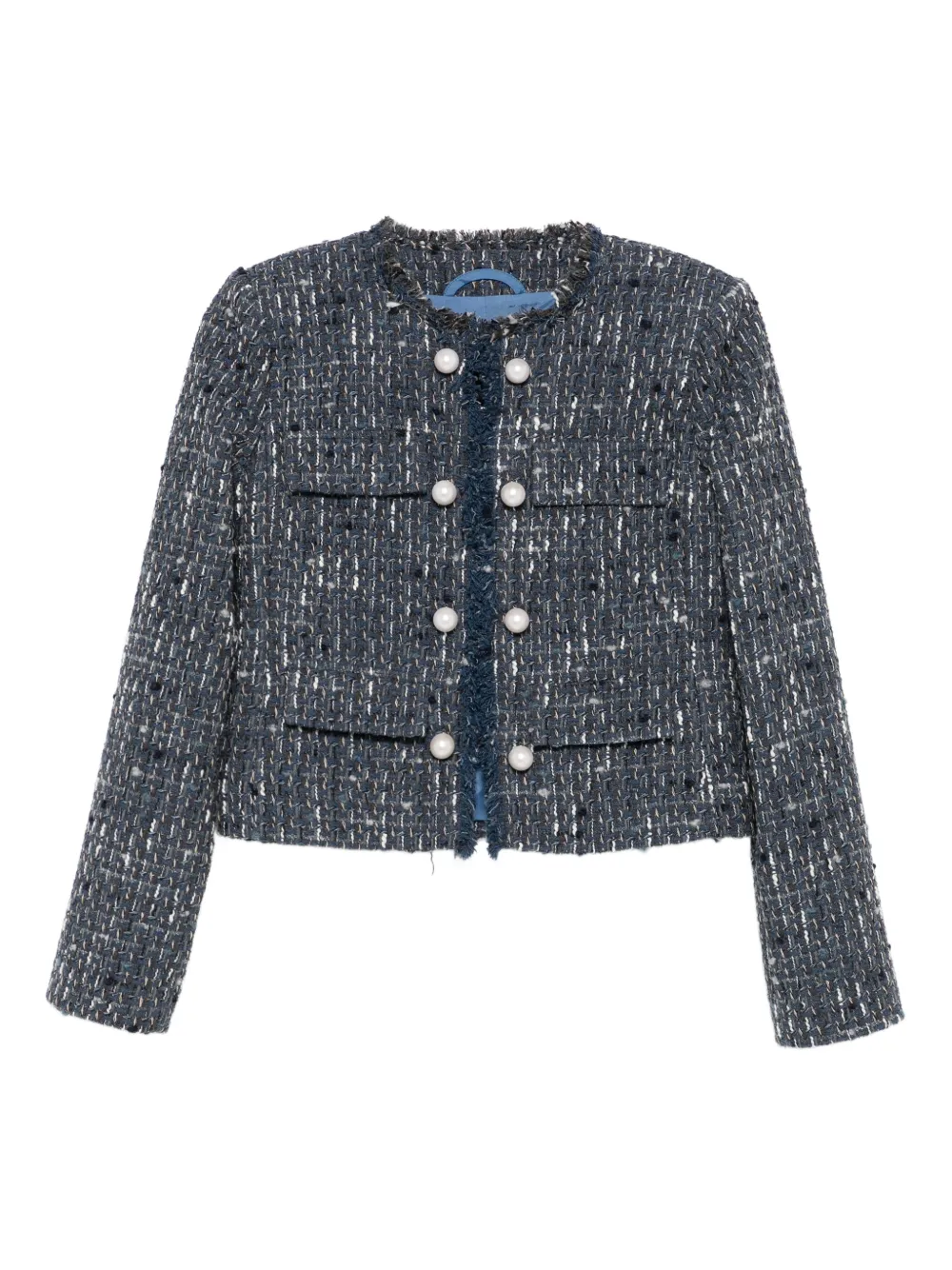 LIU JO chamarra de tweed | azul | Image 1