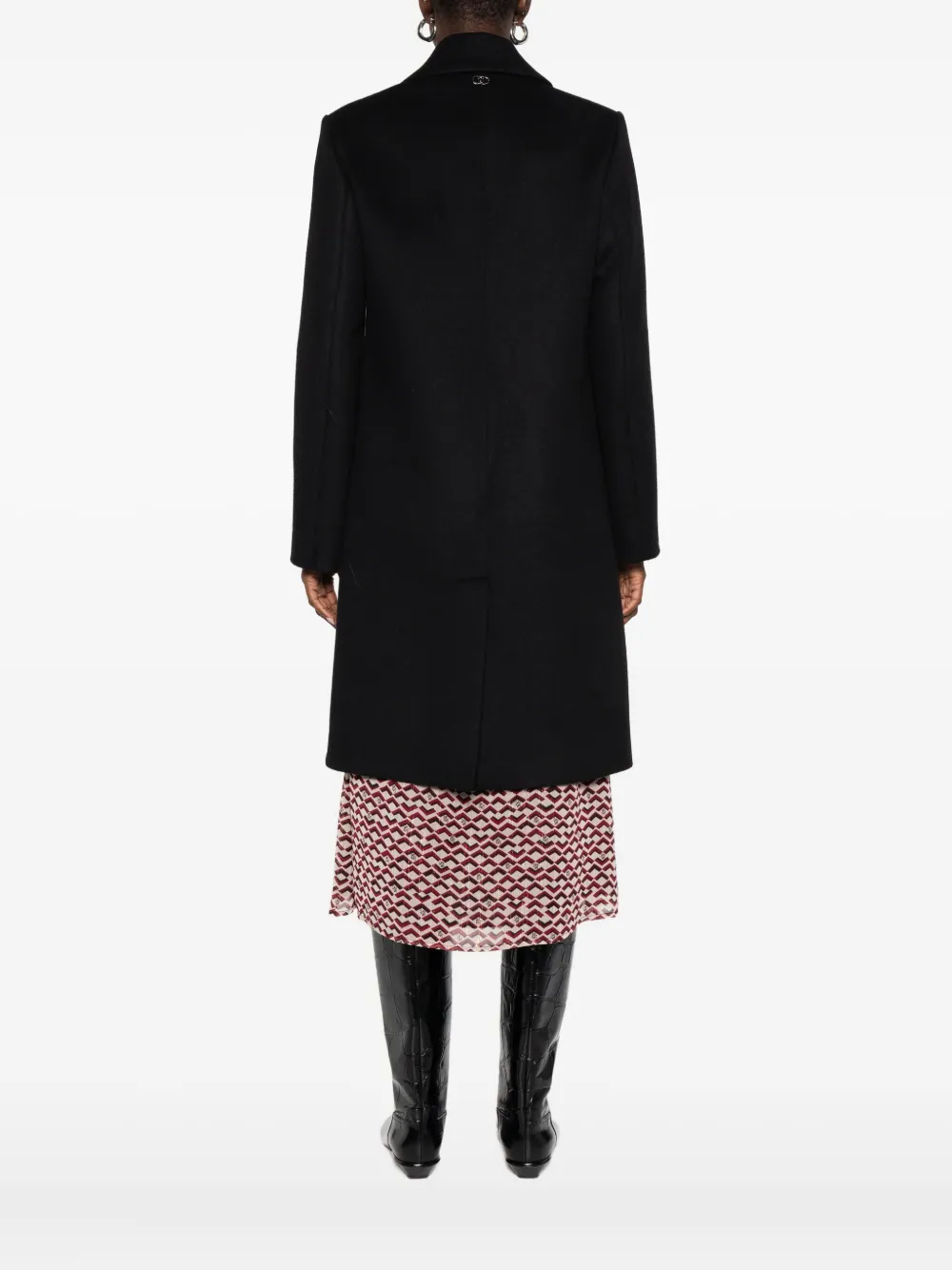 Liu •jo Single-breasted Coat In Black