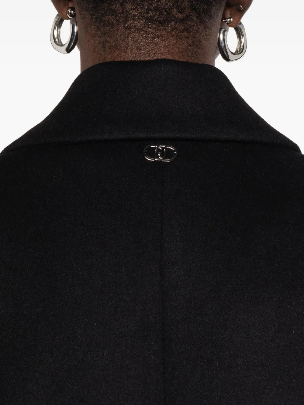 Liu •jo Single-breasted Coat In Black