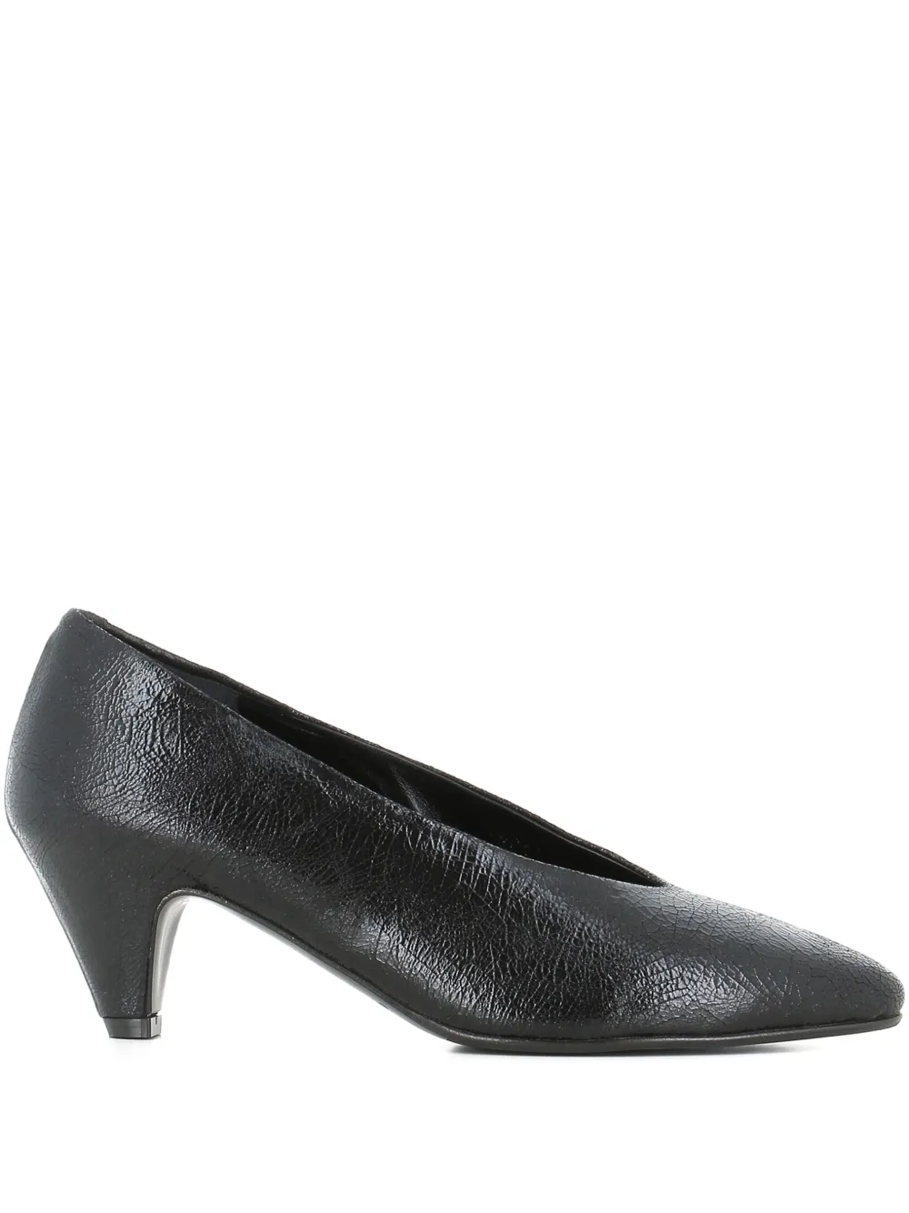 Del Carlo Crack Web Pumps | Black | Image 1