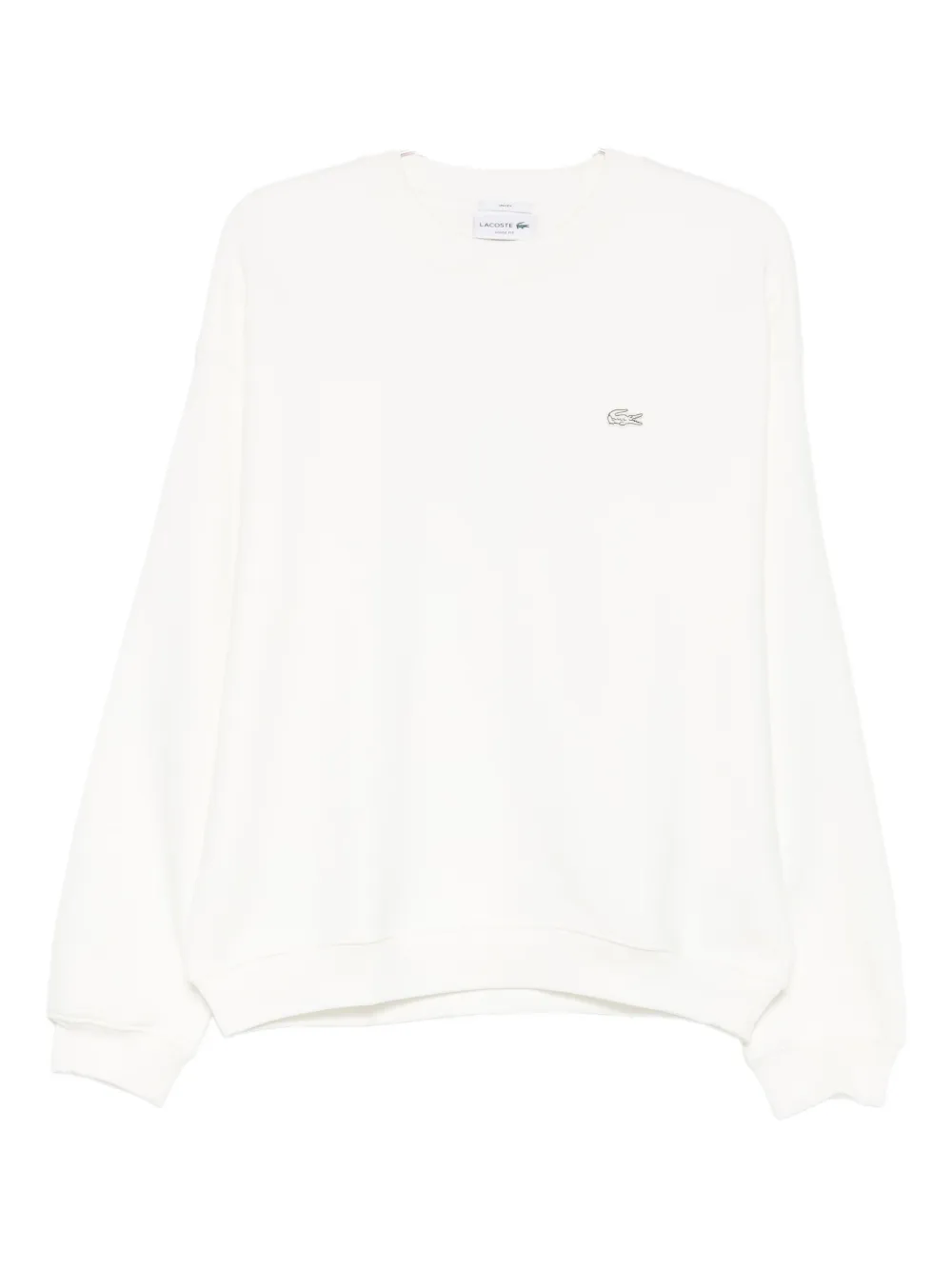 Lacoste Logo-patch Sweatshirt In White