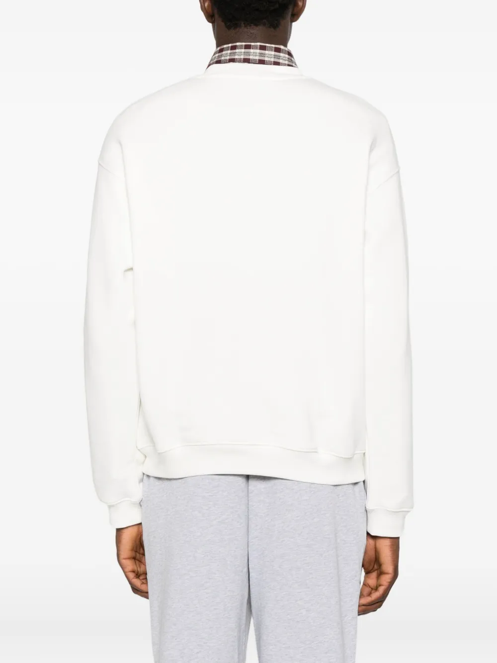 Lacoste Logo-patch Sweatshirt In White