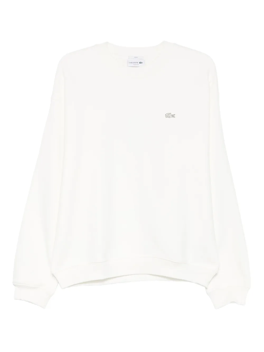 Lacoste logo-patch sweatshirt - Bianco
