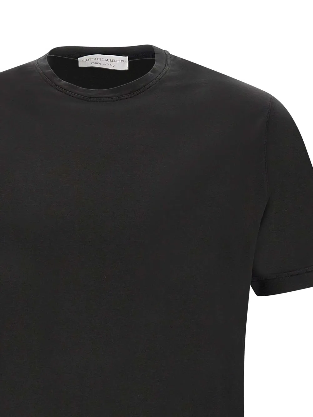 Filippo De Laurentiis Cotton T-shirt In Black