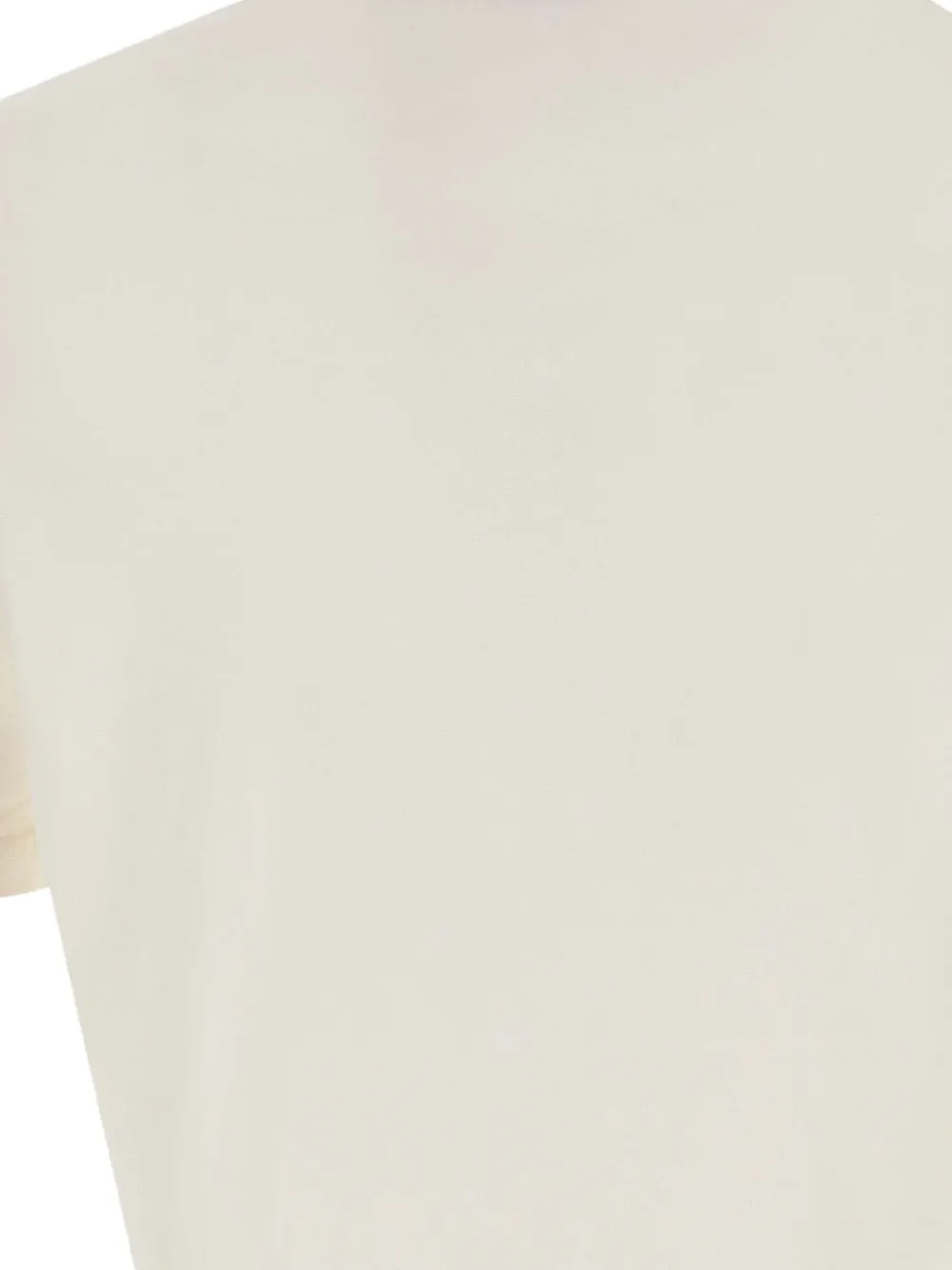 Filippo De Laurentiis Cotton Crew Neck T-shirt In White