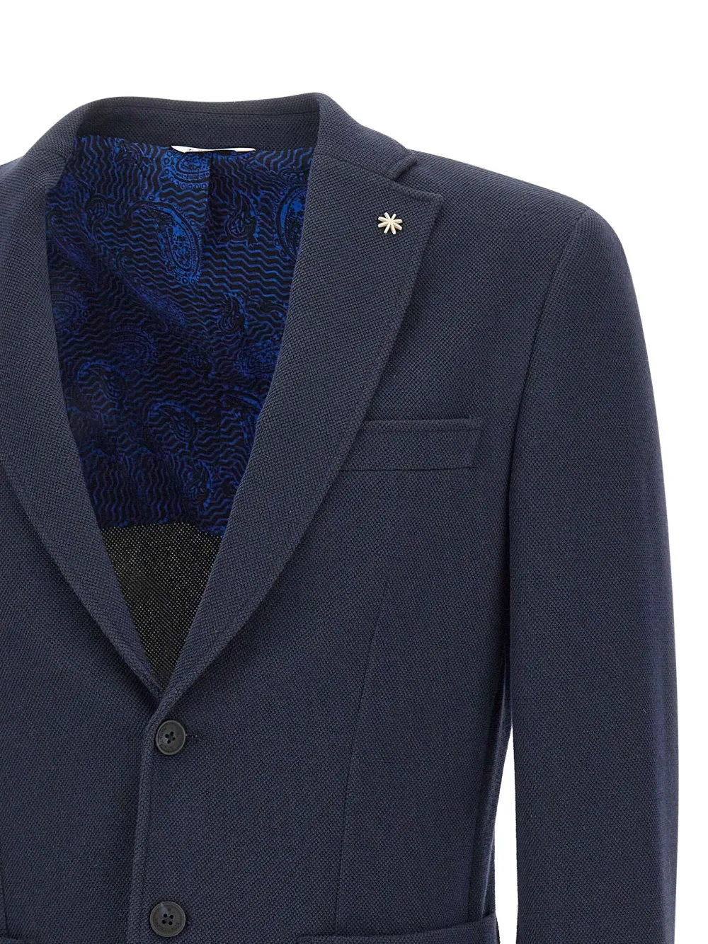 Manuel Ritz Single-breasted Blazer In Blue